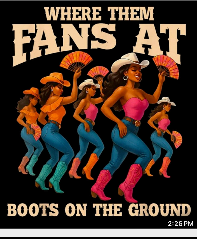 6.5.25 Tshirt Boots on ground group dance