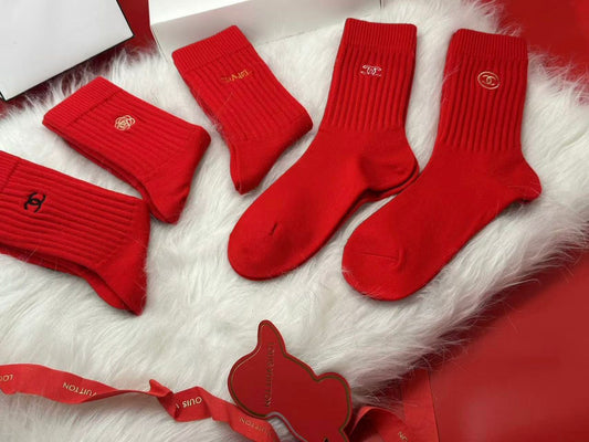 10.27.25 Socks C red holiday socks