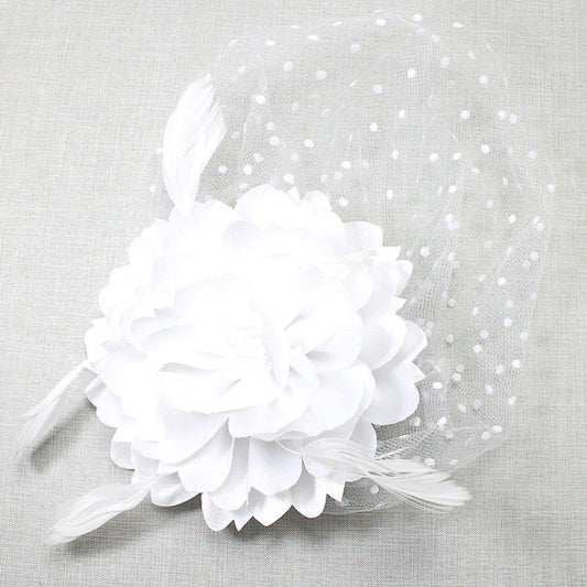 4.3.25 Fascinator w mesh trim