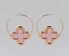 9.11.25 Earring GOLD QUATREFOIL HOOPS