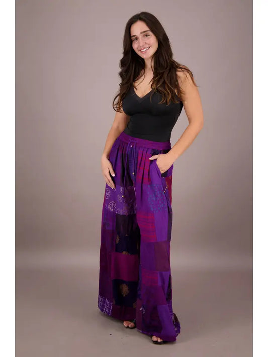 10.11.25 Pants Shante wideleg patchwork pants up to 2x