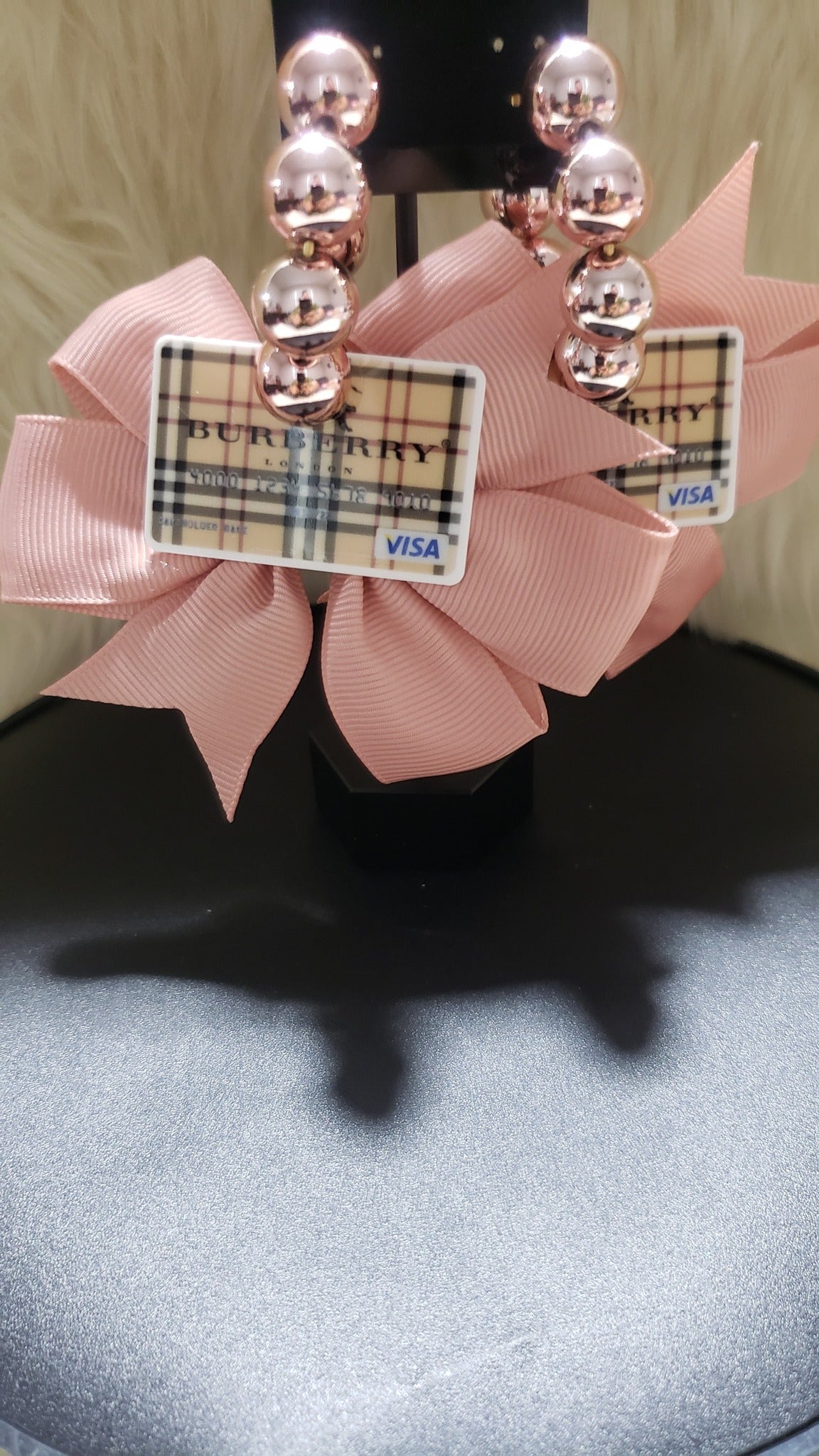 7.22.25 Earrings Ribbon designer