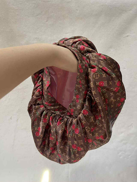 9.21.25 Bonnet silky designer bonnets L cherry