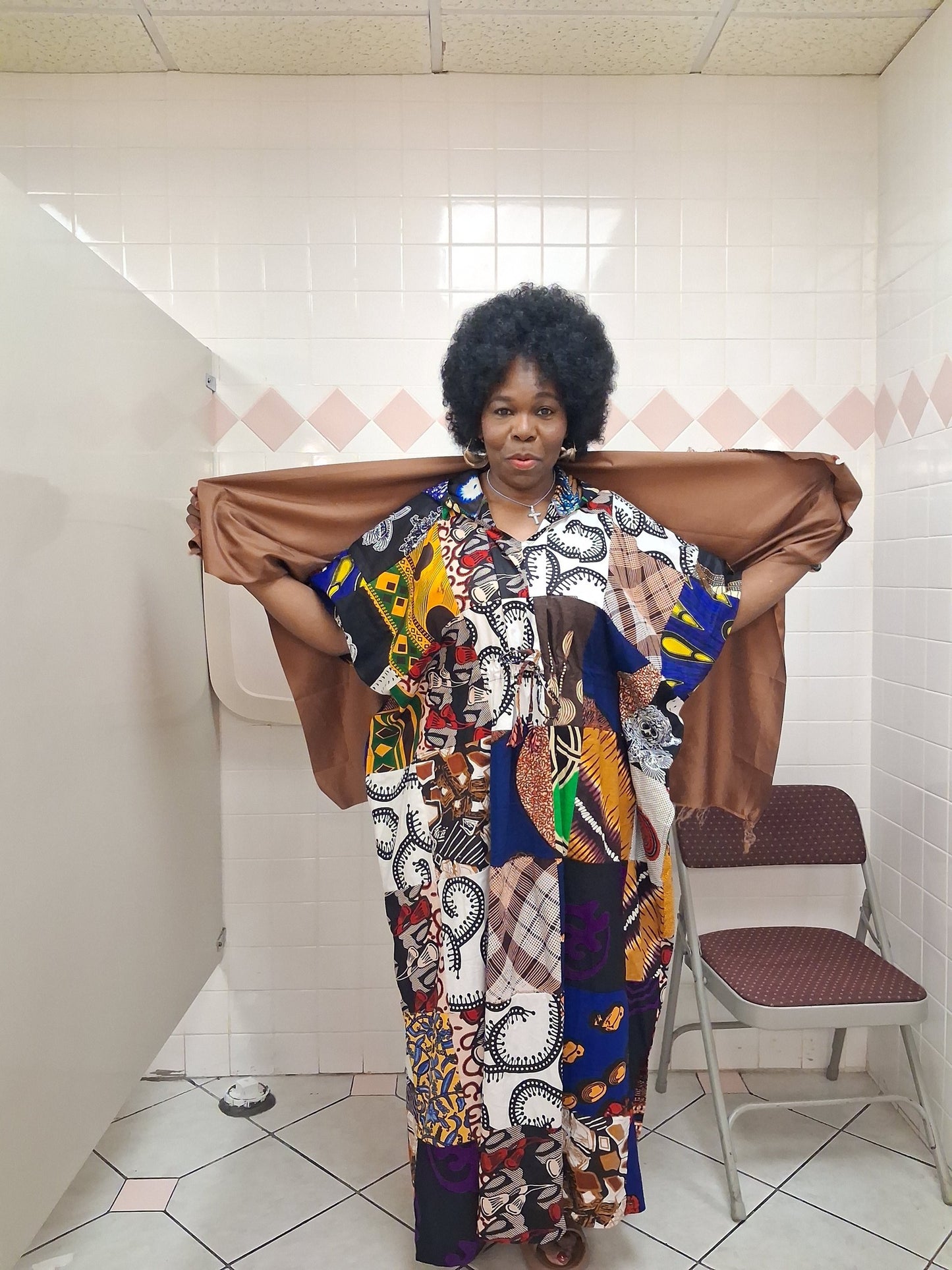 1.30.26 kaftan African patchwork FITS UP TO 3X