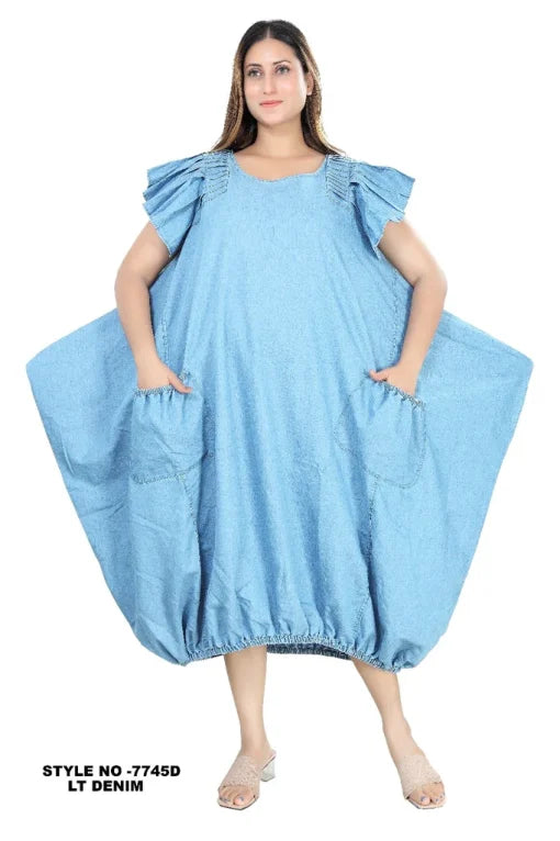 8.6.25 Dress Shante balloon dress w pleated shoulder cap up to 2x