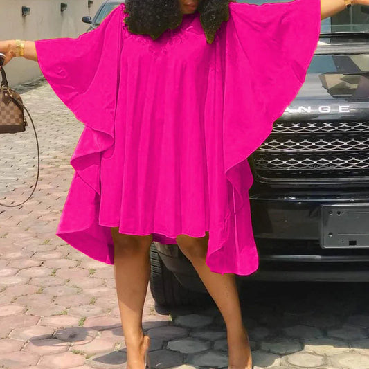 4.25.25 Tunic bat wing faux silk top