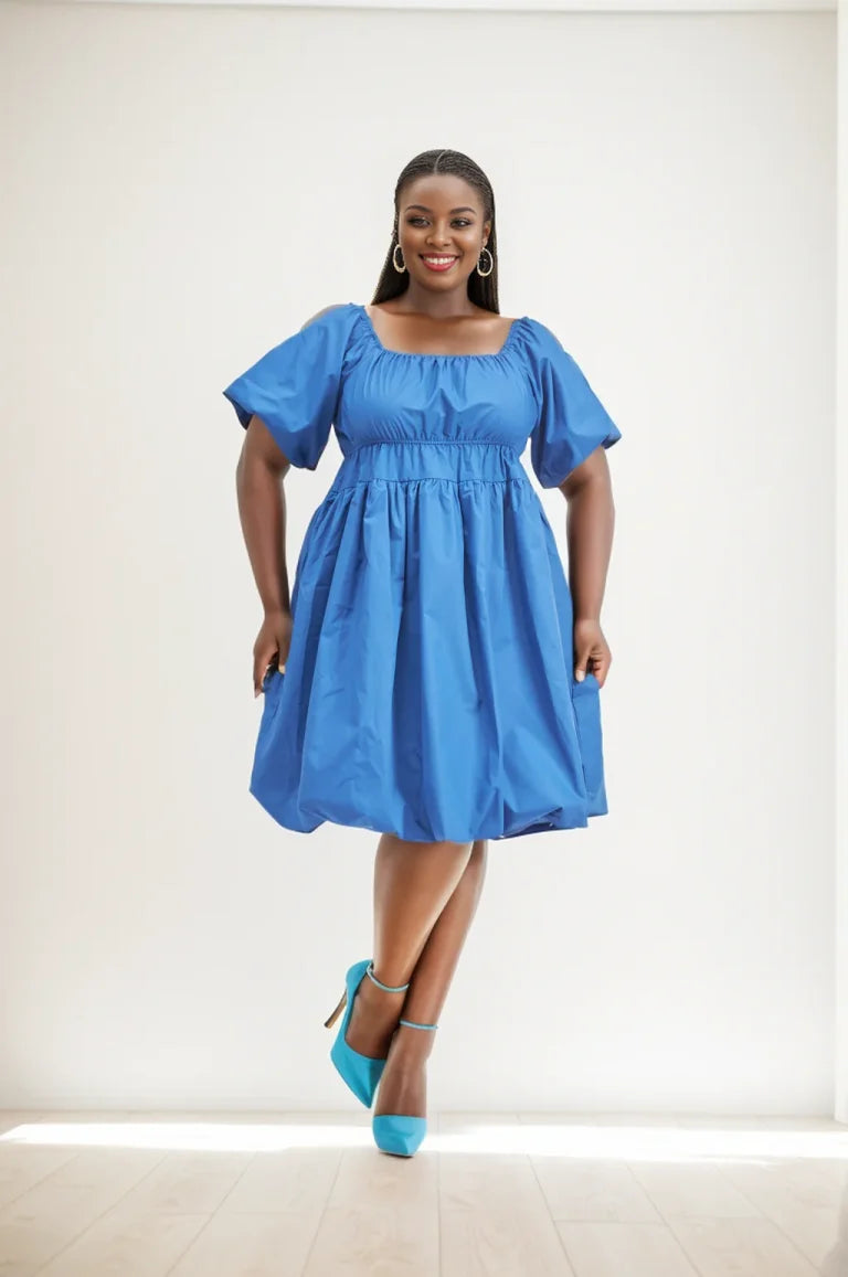 8.5.25 Dress off shoulder mid drift fits up to 2x