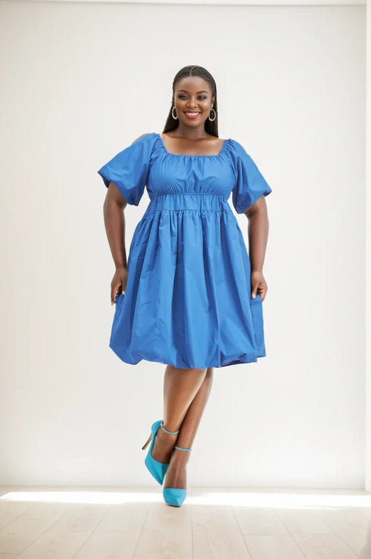 8.5.25 Dress off shoulder mid drift fits up  to 2x