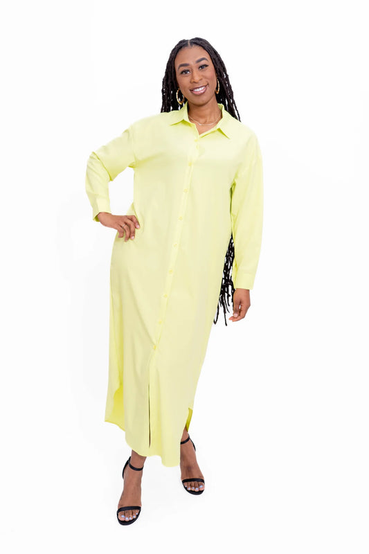 9.23.25 Dress Dawlface buttonup duster cotton Cintron