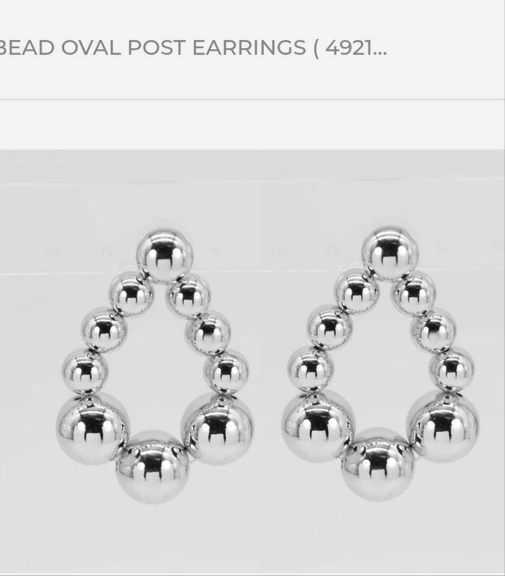 7.1.25 Earring pearl oval hoops