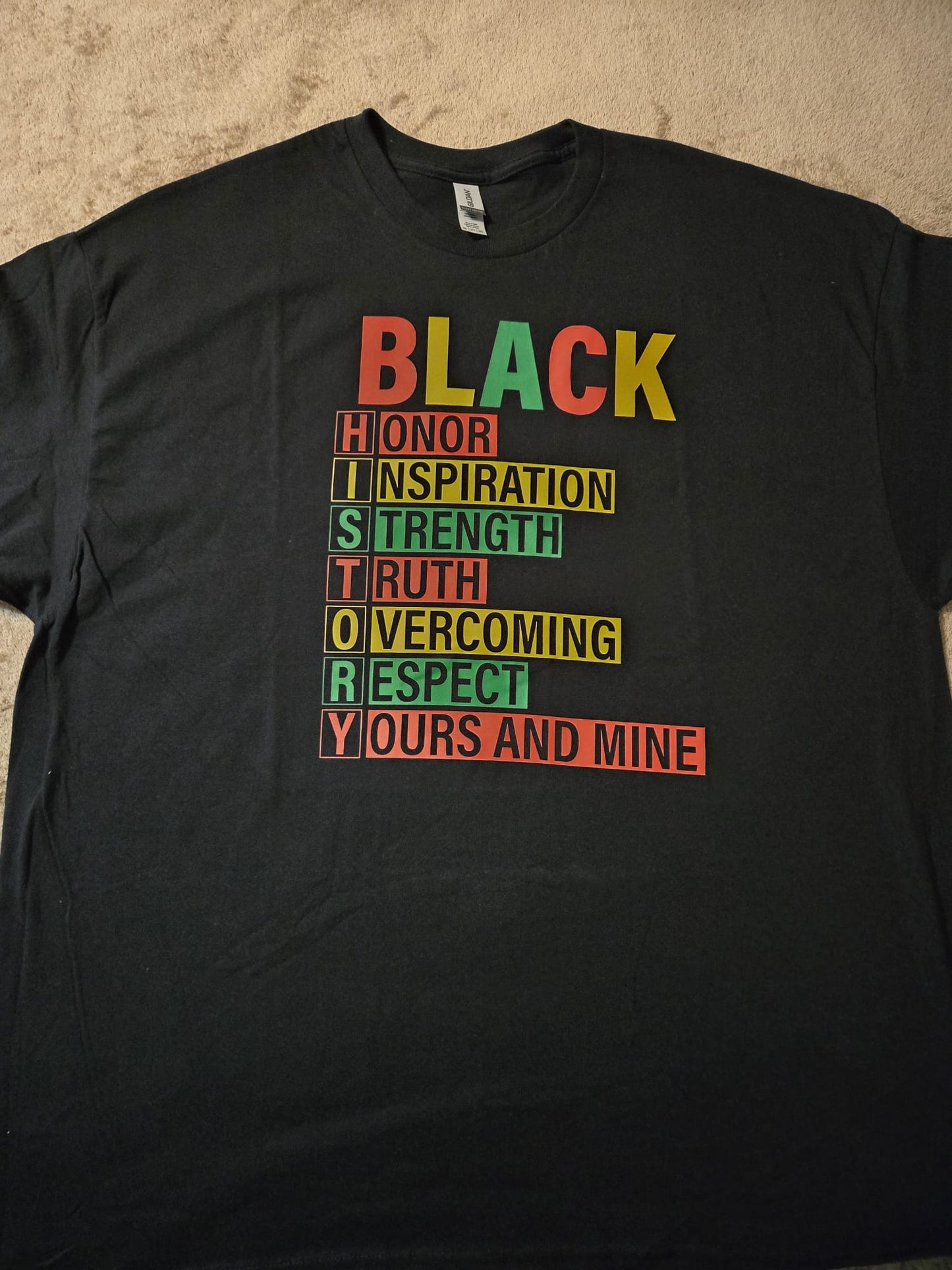 2.17.25 Tshirt Black history definition black