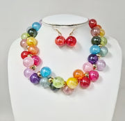 7.13.26 Necklace bubble gum cluster set