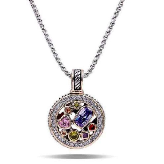 8.8.25 Necklace CUBIC ZIRCONIA PENDANT NECKLACE