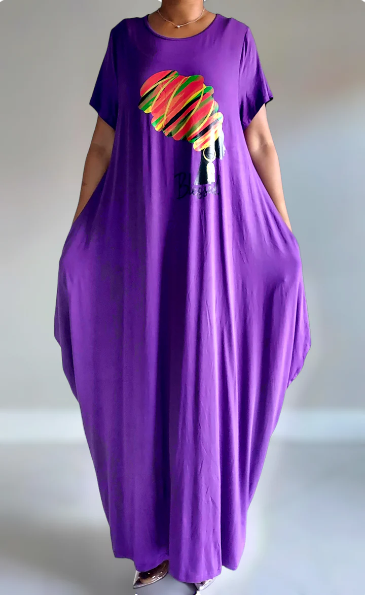 7.4.26 Dress Blessed african lady head up to 3x