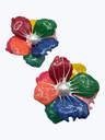 6.9.26 Earring Bold multi color w pearl center