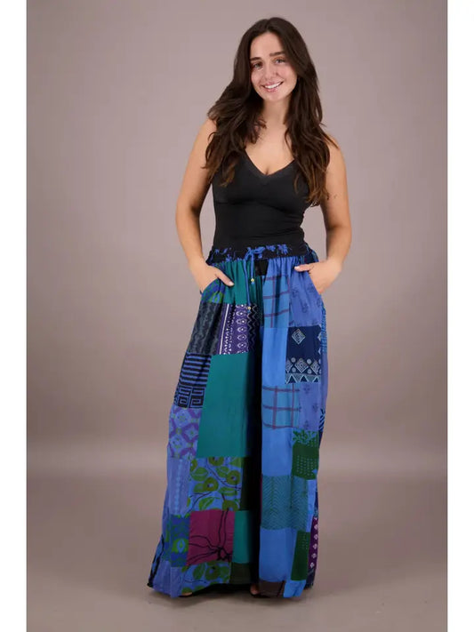 10.11.25 Pants Shante wideleg patchwork pants up to 2x