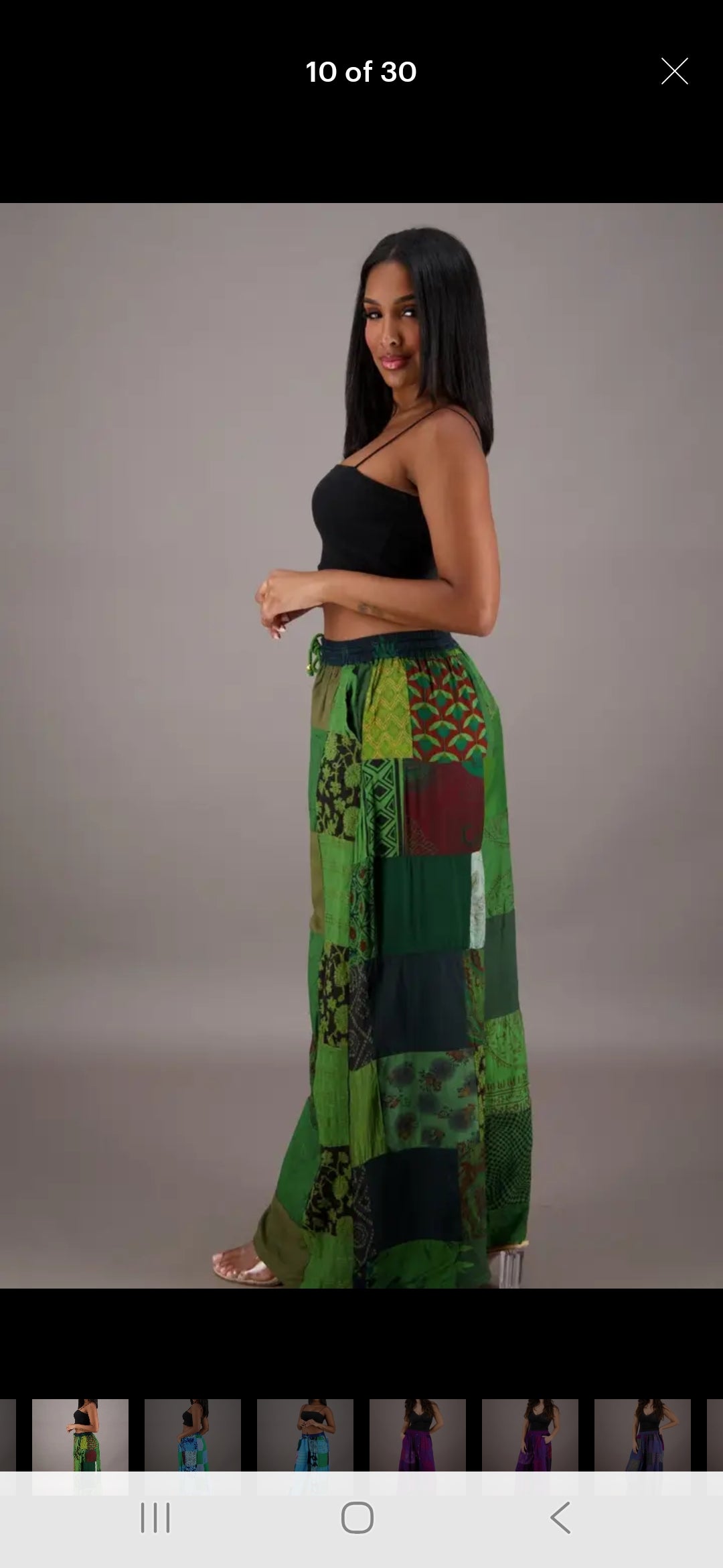 10.11.25 Pants Shante wideleg patchwork pants up to 2x