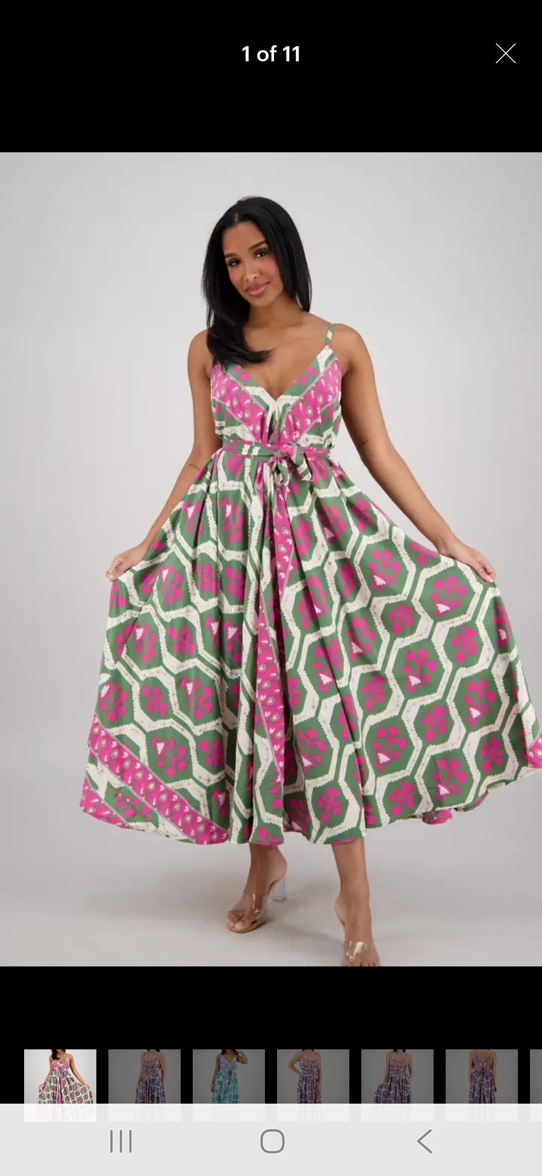 7.13.25 Dress multi print halter dress up to 2x