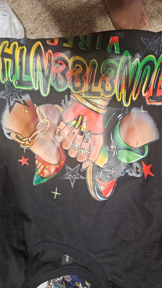 6.3.25 Tshirt Junetheeth vibes nails/sneakers