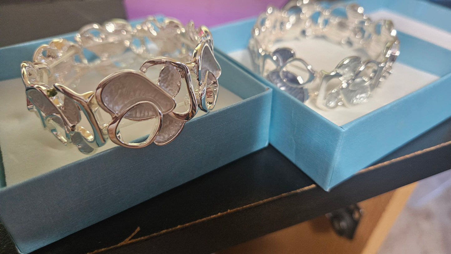 7.18.25 Bracelet silver cuff rhodes hand made