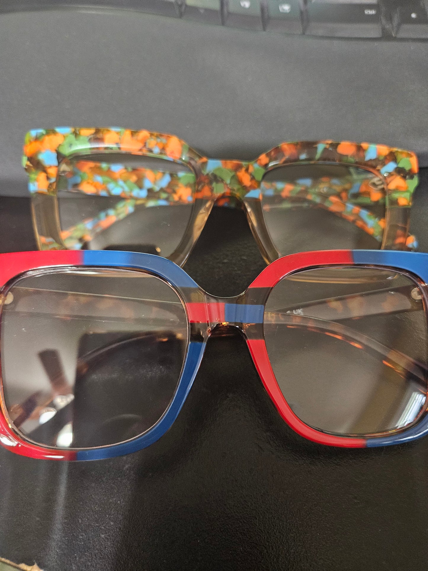 7.5.24 Glasses multi colored spec clear