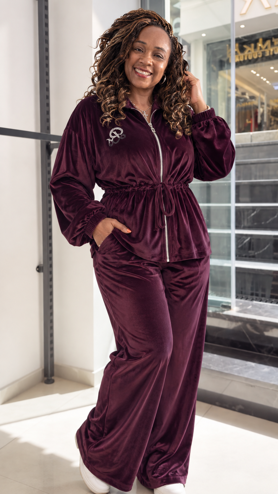 9.21.26 Pant set YK Purplish set zip up B