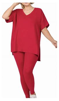 8.6.25 Leggins set Carberet w leggins v neck