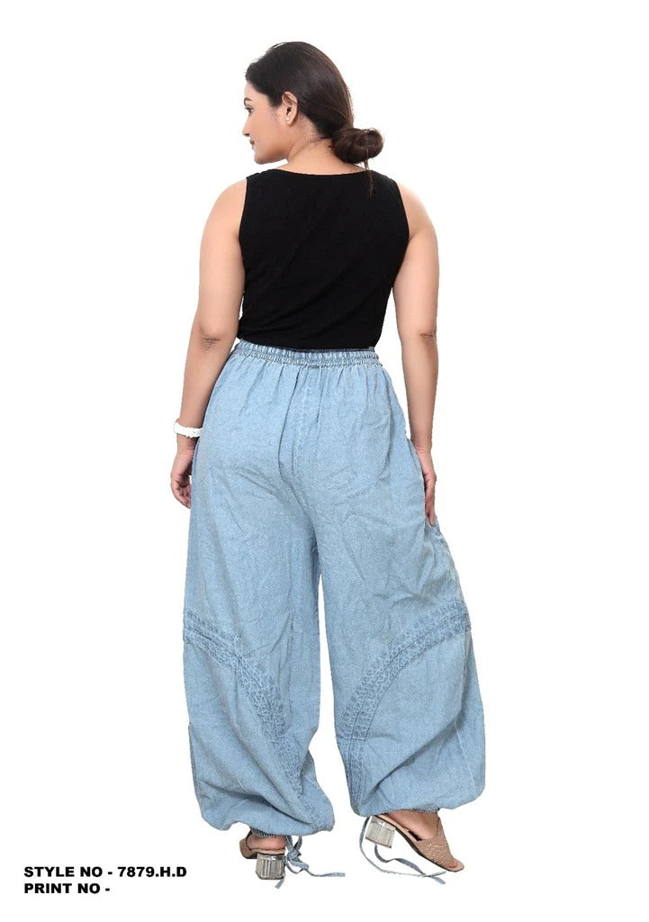 9.11.25 Pants Denim w drawstring  up to 2x