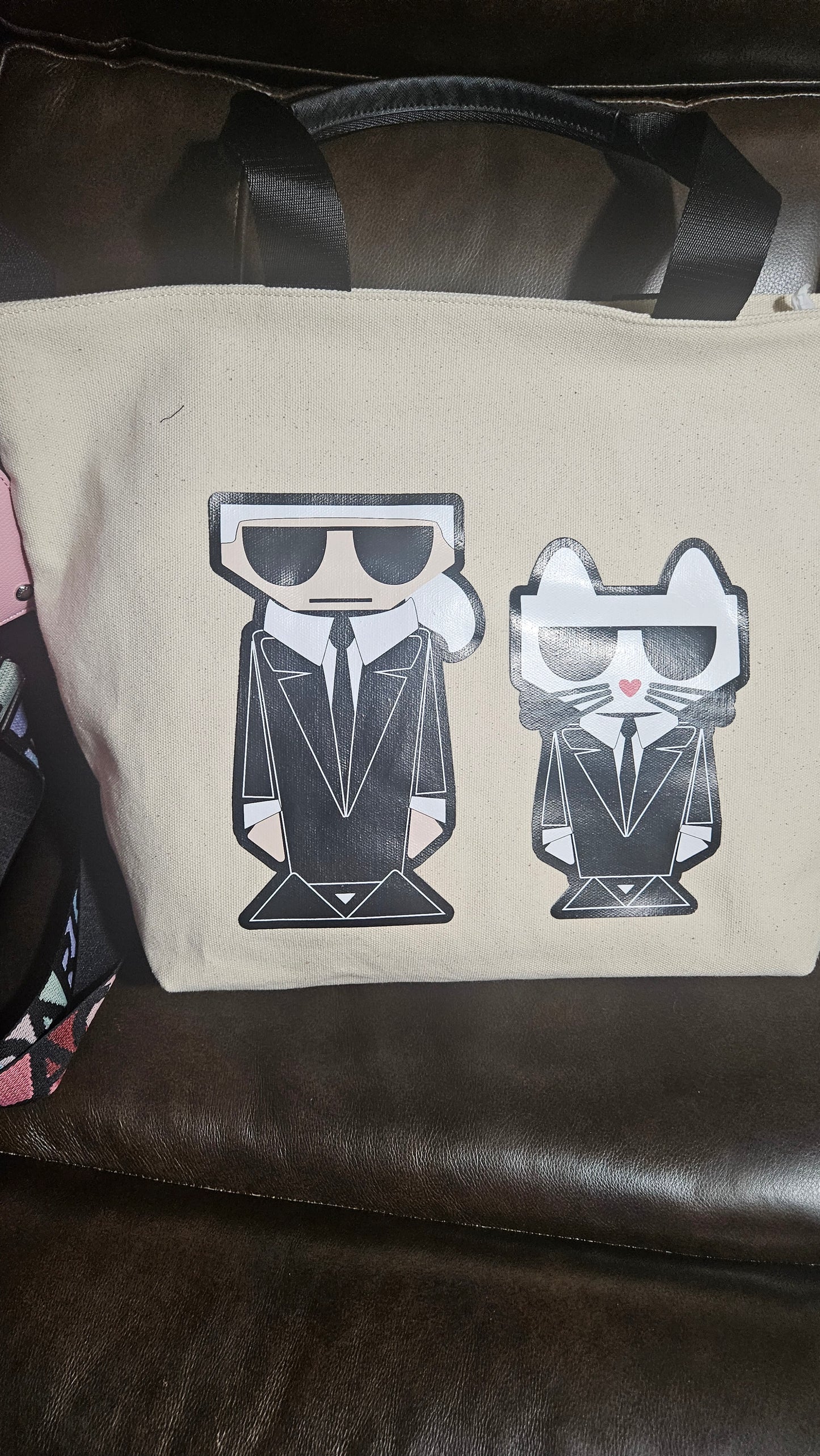 9.21.25 Tote K Lag canvas tote 13x18