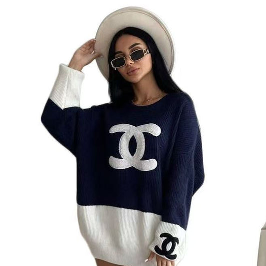 10.27.25 Sweater C navy pullover cable net sz 1x/2x