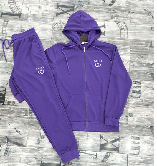 11.7.25 Jogger set Purple GG zip up