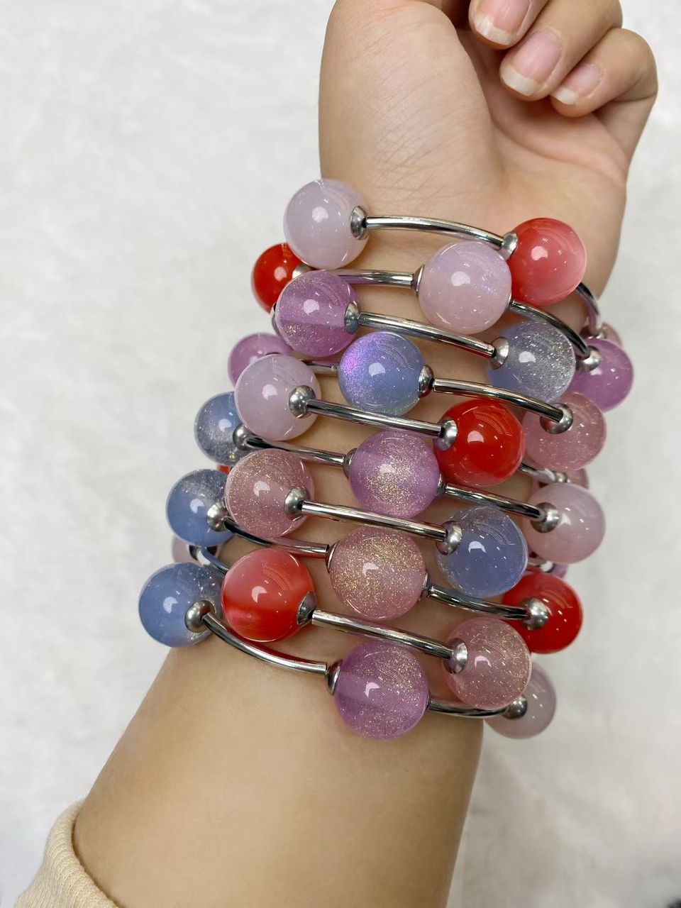 1.12.26 Bubble beaded bracelet