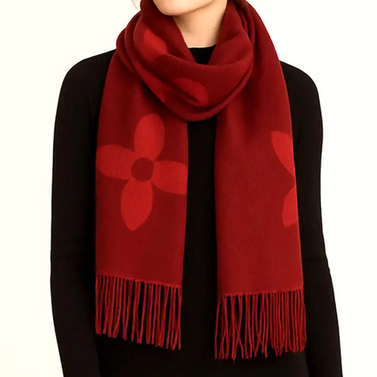 10.3.25 Scarf wrap Elegant scarve wrap with fringes