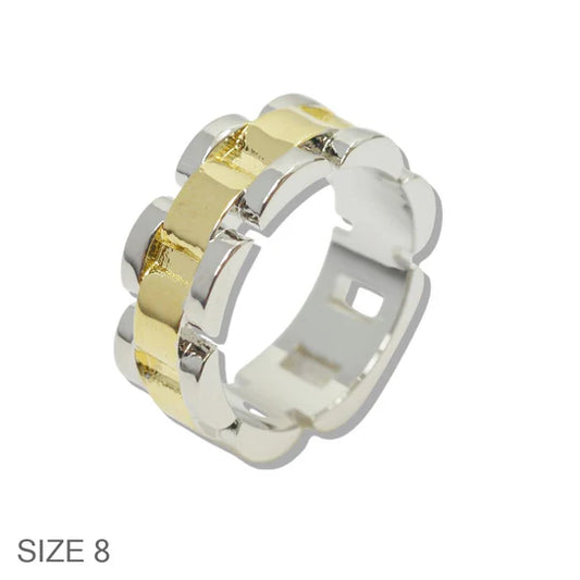 1.9.26 Ring D TWO TONE WATCH BAND DESIGNER