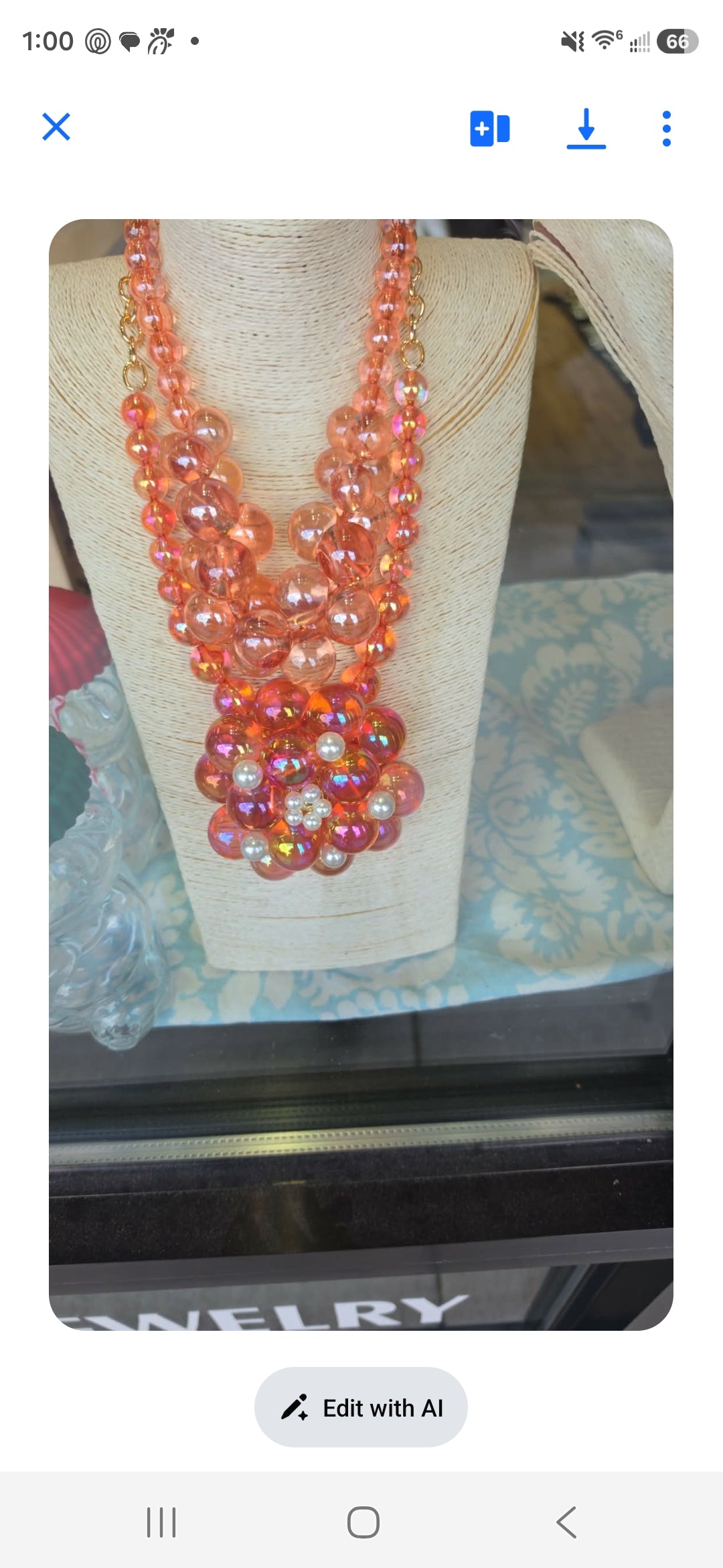7.9.26 Necklace Beaded statement necklace