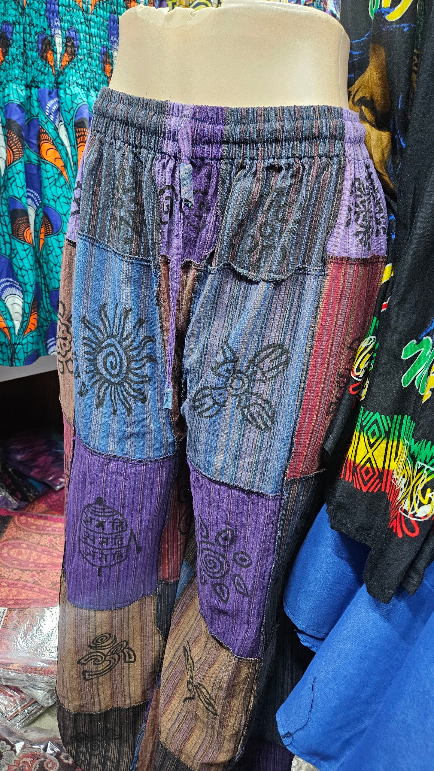 10.29.25 Pants Palazzo patchwork embossed up to 2x