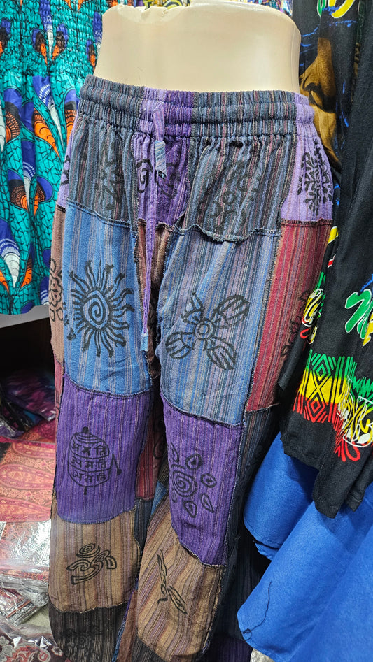 10.29.25 Pants Palazzo patchwork embossed up to 2x