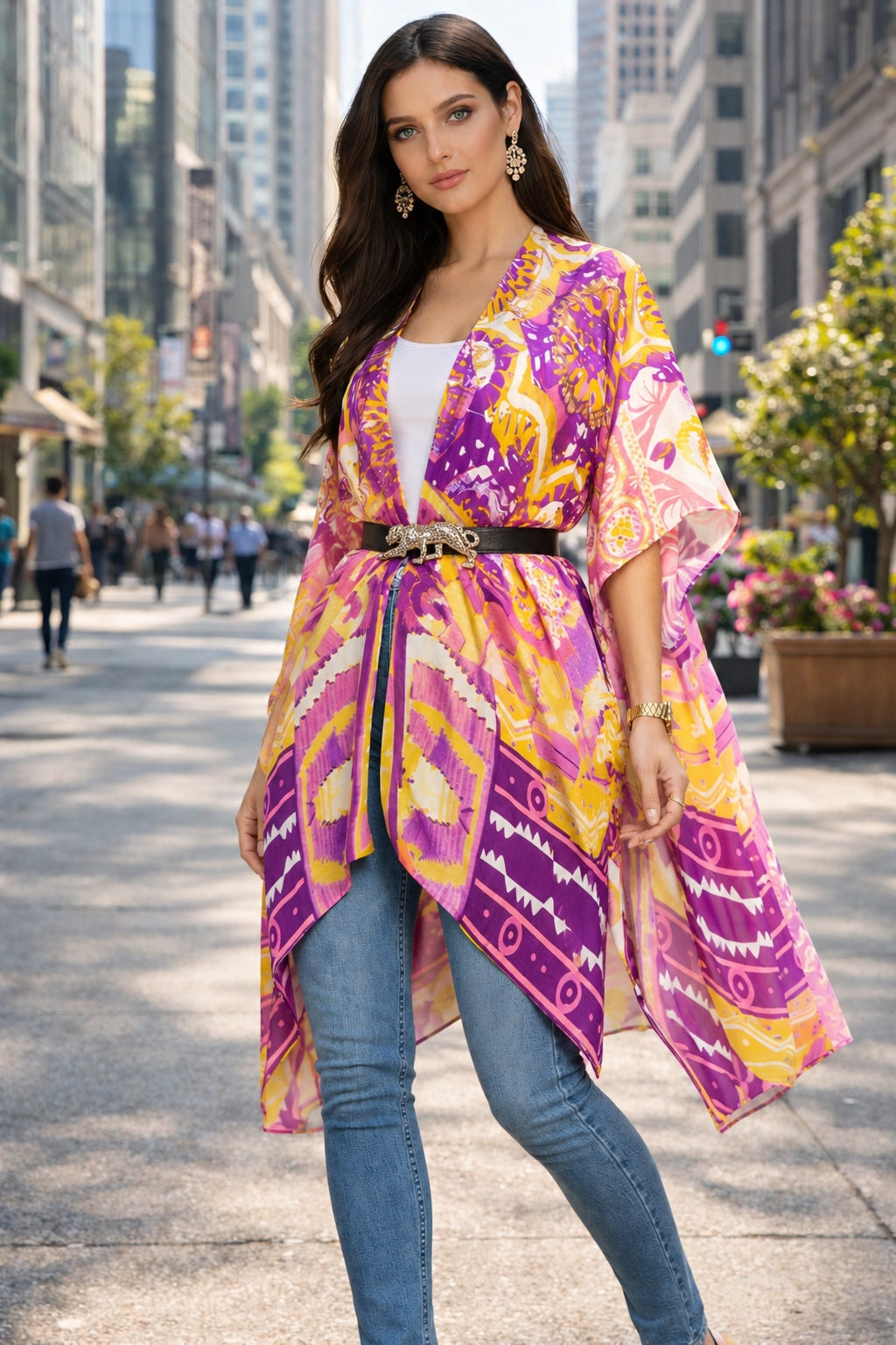 8.26.26 Duster DH purple yellow paisley OS