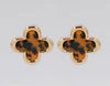 9.4.25 Earring gold animal print aqatrefoil