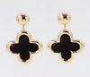 9.29.25 Earring gold dangling quatrefoil