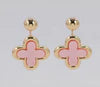 9.29.25 Earring gold dangling quatrefoil