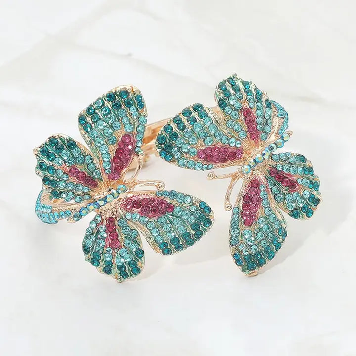 7.2.26 Bracelet butterfly rhinestone bling