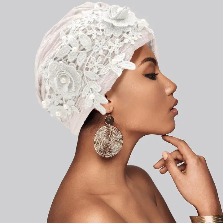 7.2.26 Turbin floral w beading embellisment