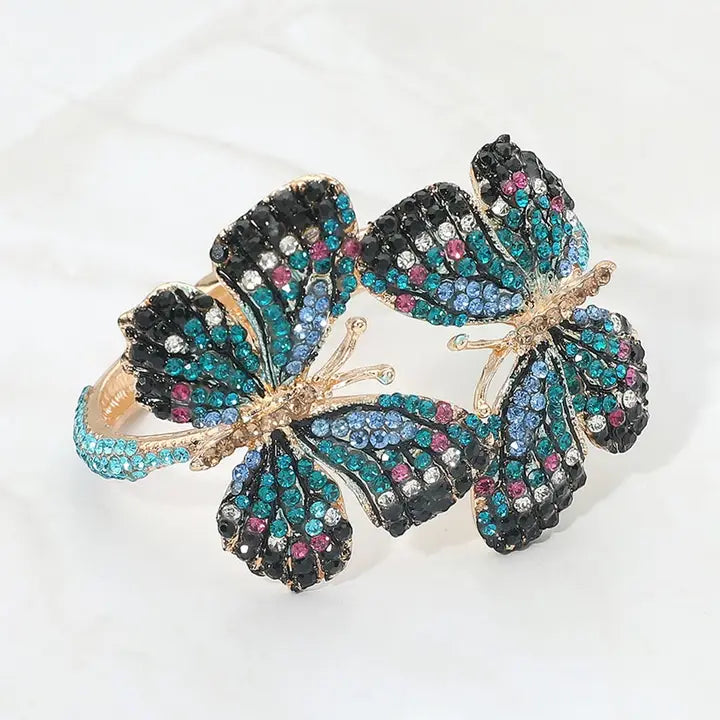 7.2.26 Bracelet butterfly rhinestone bling