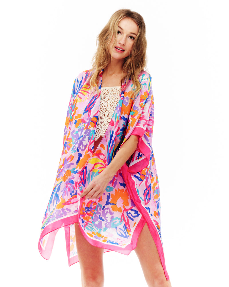 9.3.26 Duster Silky floral pattern w borders  OSFM