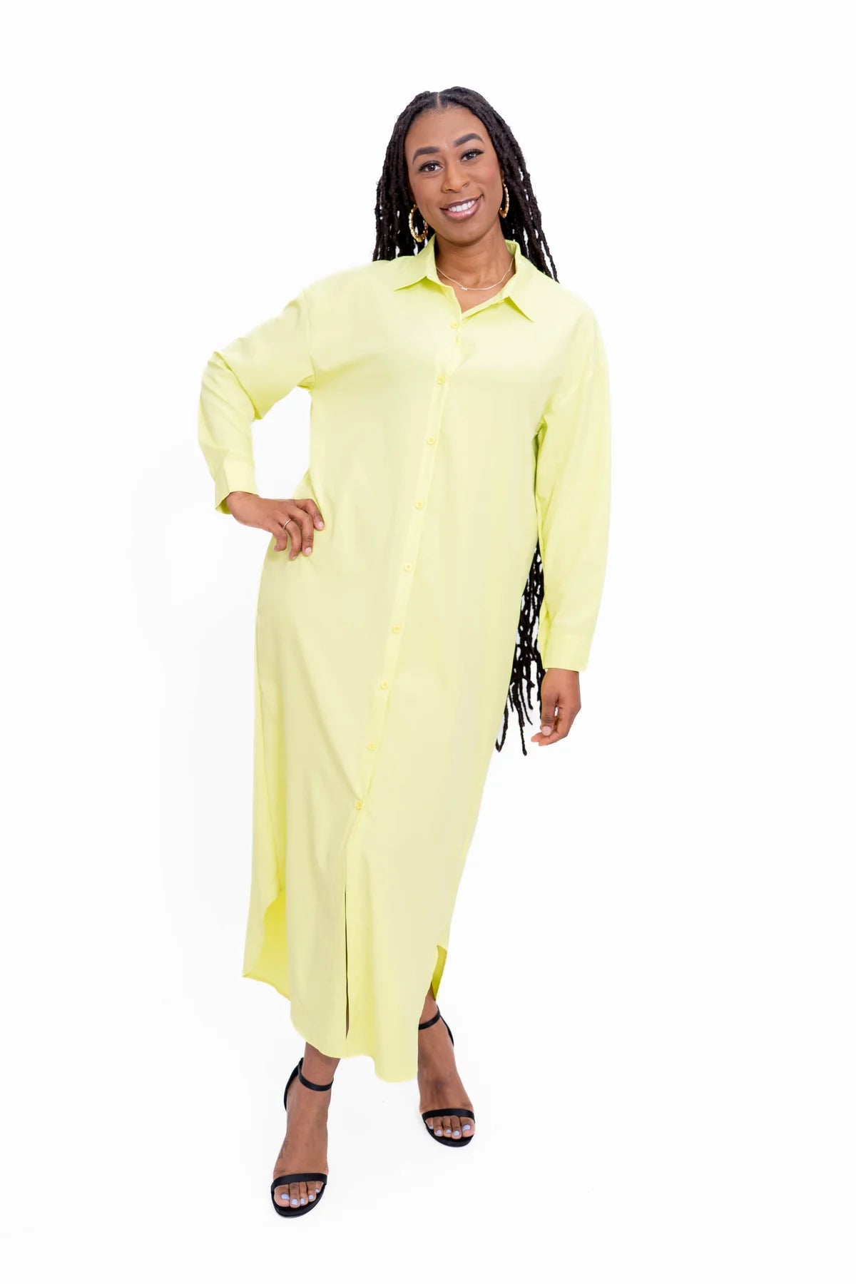 9.23.25 Dress Dawlface buttonup duster cotton Cintron