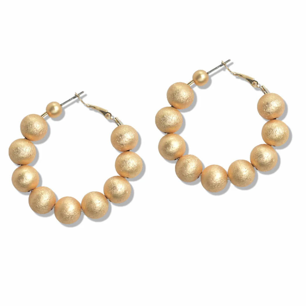 7.17.25 Earring simmery beaded hoops