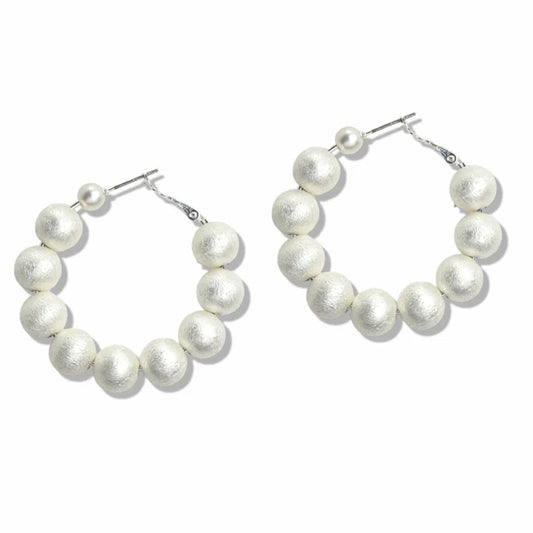 7.17.25 Earring simmery beaded hoops