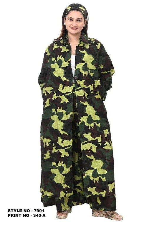 9.1.25 Pants set Camo w long duster pants set up to 1x