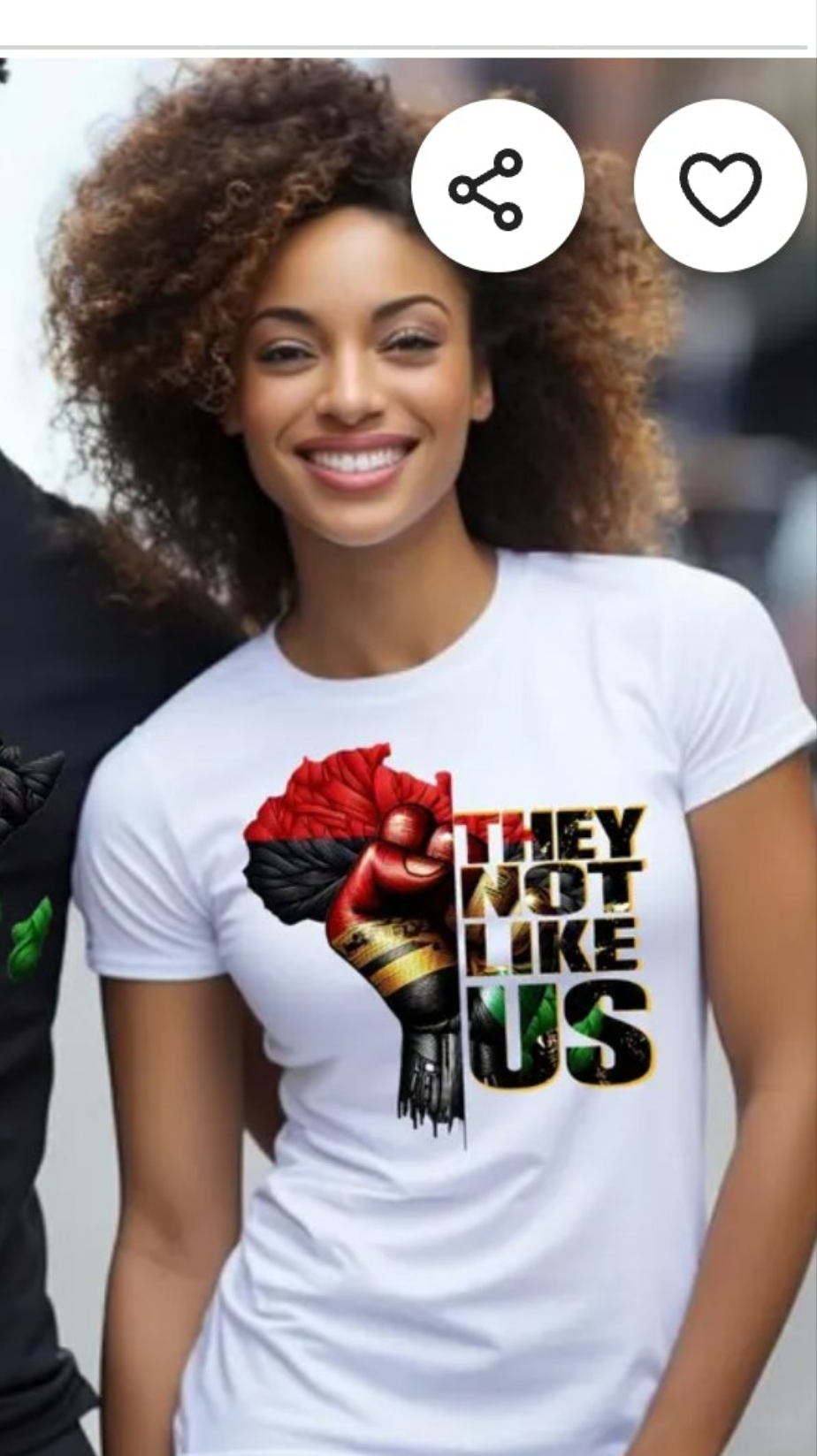 6.9.25 tshirt They not white fist